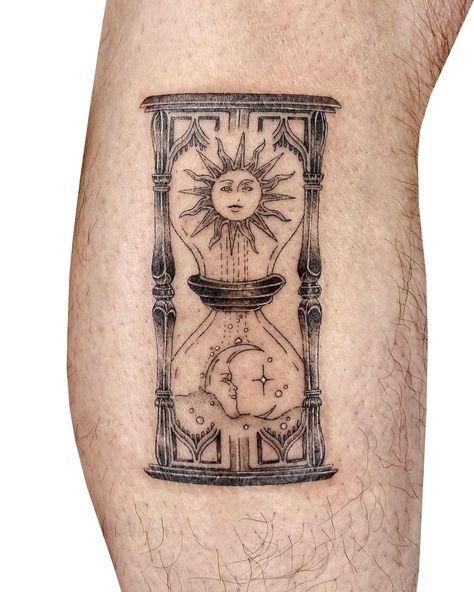 Hourglass Art, Hourglass Tattoos, Tattoos For Men And Women, Hourglass Tattoo, Clock Tattoo Design, Wing Tattoo Designs, Laser Removal, Incredible Tattoos