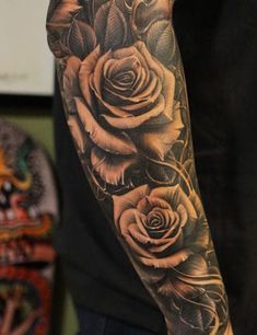 101 Best Rose Tattoos For Men: Cool Designs + Ideas (2021 Guide) Rosen Tattoo Mann, Tato Lengan Bawah, Tato Suku, Mangas Tattoo, Tato Dengan Makna, Rose Tattoo Sleeve, Sanskrit Tattoo, Rose Sleeve, Tato Henna