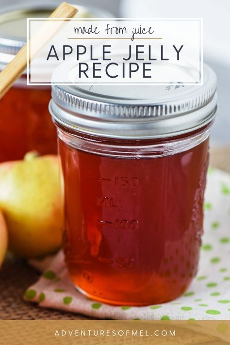 Chilli Jelly Recipe, Jelly Without Pectin, Crabapple Jelly Recipe, Homemade Apple Juice, Apple Juice Recipe, Canning Apples, Blackberry Dessert, Easy Canning, How To Make Jelly