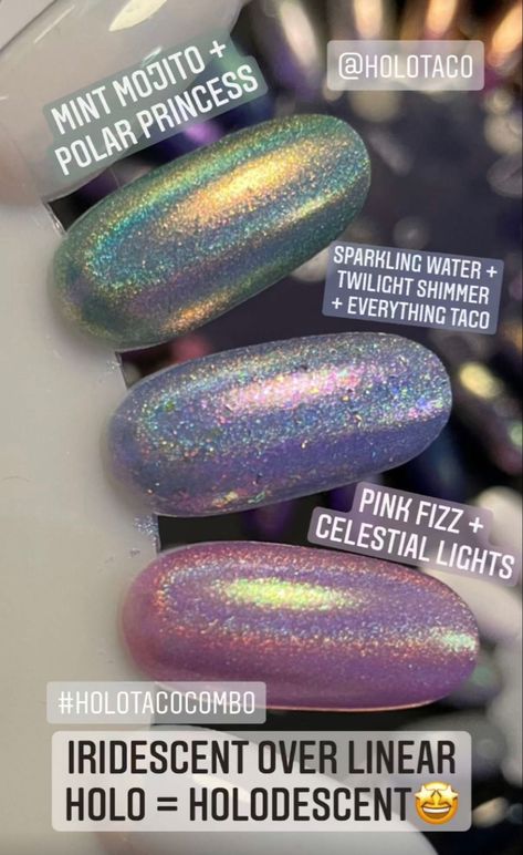 Taco Nail Art, Taco Nails, Holo Taco, Mint Mojito, Nail Polish Art, Minimalist Nails, Mojito, Artsy Fartsy, Creative Inspiration