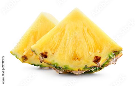 Pineapple Slices, Fruit Slice, Adobe Stock, Pineapple, White Background, Stock Photos, Fruit, White