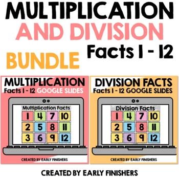 Division Facts Games, Multiplication Facts Games, Multiplication And Division Practice, Division Practice, Math Fact Practice, Math Word Walls, Division Facts, Geometry Worksheets, Powerpoint Games