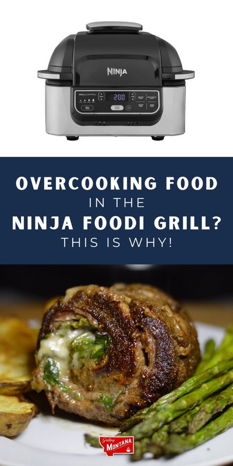 Do you keep overcooking food in the Ninja Foodi Grill? Check out this post to learn why you keep burning your indoor grilling recipes (and to discover the best indoor grilling recipes and indoor grilling hacks!) #ninjafoodigrill #grillingtips #airfryer Wood Fire Grill Recipes, Grilling Recipes Meat, Indoor Grill Recipes, Air Fryer Cooking, Ninja Cooking System Recipes, Grilling Recipes Sides, Recipes Meat, Easy Grilling Recipes, Grilled Meat Recipes