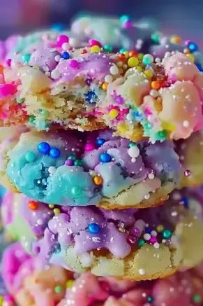 Unicorn Poop Cookies - MmmRecipes : Easy and Delicious Recipes Unicorn Poop Cookies, Cotton Candy Cookies, Ooey Gooey Butter Cake, Cotton Candy Flavoring, Unicorn Poop, Chocolate Pecan, Candy Cookies, Cookie Scoop, Baking Flour