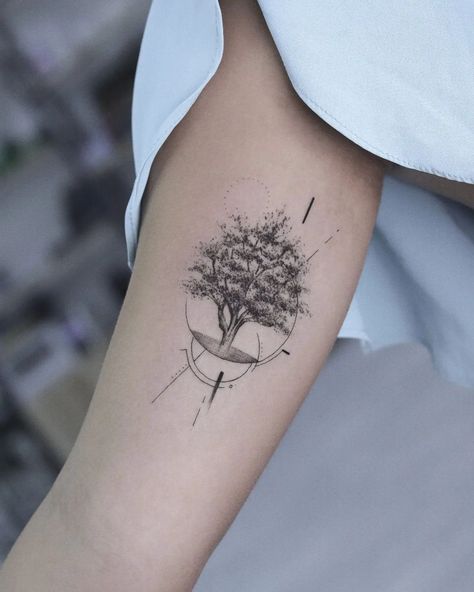 Bonsai Tattoo, Tree Silhouette Tattoo, Bonsai Tree Tattoos, Tree Tattoo Meaning, Tato Tradisional, Booking Available, Tattoo Tree, Bamboo Tattoo, Traditional Style Tattoo