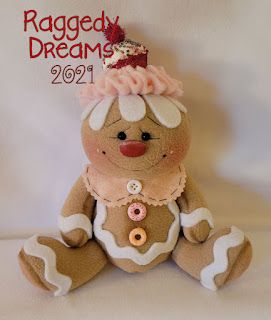 Gingerbread Dolls, Doll Sitting, Gingerbread Crafts, Gingerbread Christmas Decor, Felt Snowman, Cinnamon Color, Pink Donuts, Rosy Cheeks, Gingerbread Girl