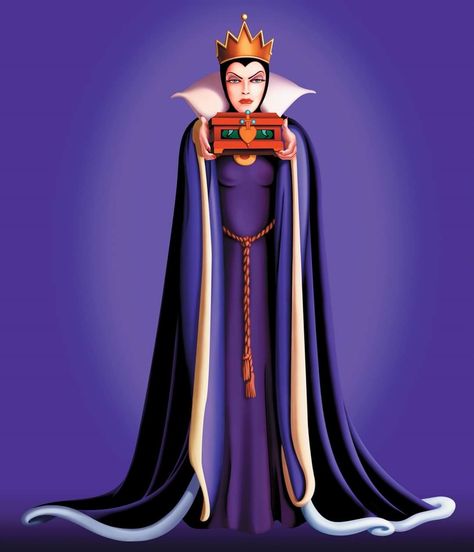 #DidYouKnow Walt Disney described the Evil Queen in Snow White as a mix between Lady Macbeth and the Big Bad Wolf. Evil Characters Disney, Snow White Villian, Evil Queen Cartoon, Evil Queen Art, Snow White Stepmother, Evil Queen Disney, Queen Grimhilde, Evil Queen Snow White, Cartoon Villains