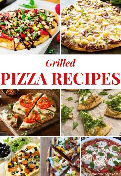 Grilled Pizza Toppings, Grilled Pulled Pork, Grilled Pizza Recipes, Bacon Pizza, Bbq Pizza, Grilled Dinner, Summer Grilling Recipes, Grilled Pizza, Recipe Roundup