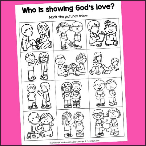 Gods Love Bible Lessons For Kids, Preschool Bible School Crafts, Christian Preschool Valentine Crafts, Gods Love Preschool Lesson, Valentines Day Sunday School Lesson Preschool, Story Of St Valentine For Kids, Sunday School Love Crafts For Kids, Preschool Church Valentine Crafts, Preschool Sunday School Valentine Craft