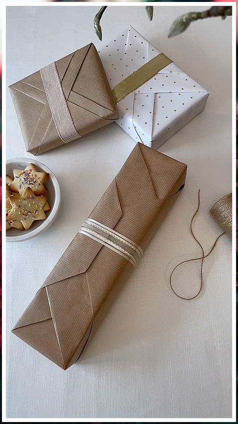 Creative Gift Wrapping Ideas - Relax, we've got you covered. Here you'll be able to find all the supplies you need. Click to visit immediately. Pretty Gift Wrapping Ideas, Gift Wrapping Tutorial, Gift Wrapping Techniques, Creative Gift Wraps, Gift Wrapping Inspiration, Seni Dan Kraf, Gifts Wrapping Diy, Simple Gift Wrapping, Paper Diy