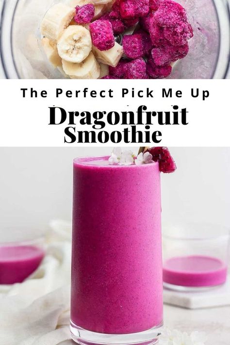 The Dragon Fruit Smoothie is my favorite out of all the smoothies I have made. If you would like the recipes, just click and you will taken to it! Fruit Protein Shakes, Dragon Fruit Smoothie Recipe, Dragon Fruit Drink, Dragon Fruit Juice, Dragonfruit Recipes, Passion Fruit Smoothie, Dragon Fruit Smoothie, Fruit Du Dragon, Fruit Smoothie Recipes Healthy