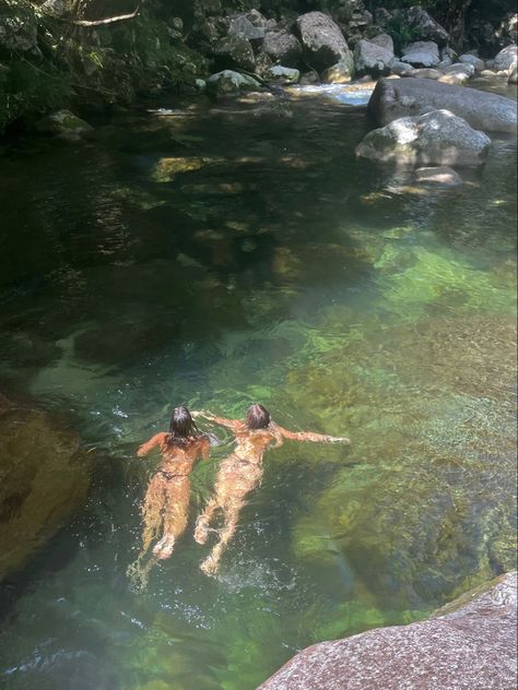 swimming Swimming Hole Aesthetic, Wild Swimming Aesthetic, Wild Swimming Uk, River Swimming, Wild Swimming, Water Nymphs, Summer Swim, Wild Nature, Island Life