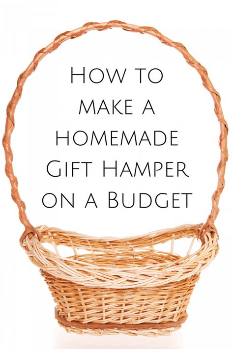 How to make a homemade Gift Hamper on a Budget. Homemade gift hampers are a perfect homemade Christmas present as you can personalise it to the person it's for and to your budget. #homemadechristmas…  More Cheap Hamper Ideas, Family Hamper Ideas, Homemade Christmas Hamper Ideas, Homemade Christmas Hampers, Homemade Christmas Baskets Ideas, Homemade Hamper Ideas, Christmas Hamper Ideas Homemade, Christmas Hamper Ideas Diy, Diy Hampers Gift Ideas