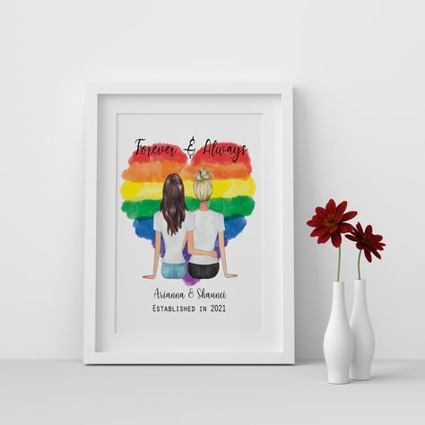 Lesbian couple gift, Birthday gift for girlfriend, Digital print.A uniquely designed personalized print according to your choice, available both in digital and physical mode. Prints starting at 7$. For more details visit my store Indian Karigiri on etsy. Link attached Mode Prints, Birthday Gift For Girlfriend, One Year Anniversary Gifts, Cadeau Couple, One Year Anniversary, Birthday Gifts For Girlfriend, Couple Gift, Year Anniversary Gifts, Gift For Girlfriend