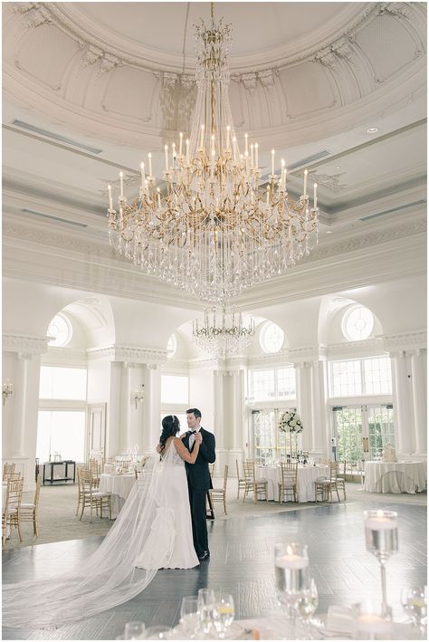 Ballroom wedding in white and blush | Spring Park Chateau Wedding | New Jersey Wedding Photographer | Lauren Kearns Photography Park Chateau Nj Wedding, Luxury Chateau, Ballroom Wedding Reception, Park Chateau, Wedding Day Dresses, Wedding Shot List, Venue Inspiration, Romantic Wedding Venue, Grand Wedding