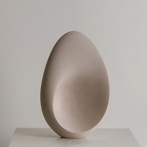 Organic Shape Design, Organic Sculpture, Portland Stone, Modern Art Sculpture, The Whispers, Plaster Sculpture, Sculpture Projects, Sculptural Object, Small Sculptures