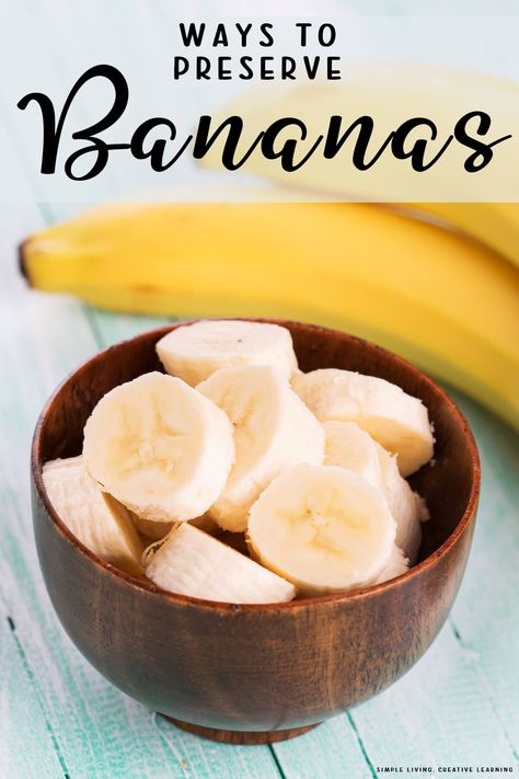 Ways to Preserve Bananas Preserve Bananas, Baking Crafts, The Good News, Cucumber Salad, Food Printables, Simple Living, Cheese Fondue, Chicken Salad, Fruit Salad