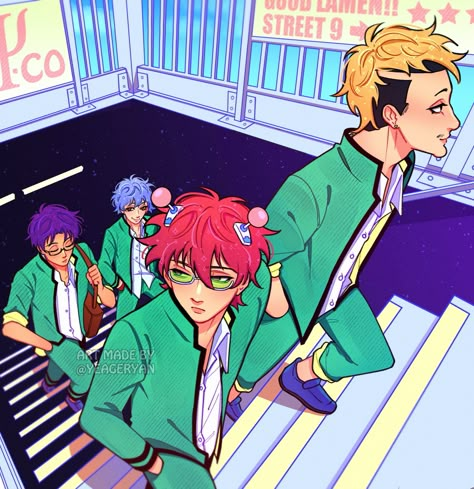 — #saiki art by yeageryan - twitter Saiki Widget, Aren Saiki K, Saiki Pfp, Saiki Icon, Saiki Fanart, The Dark Reunion, Dark Reunion, Saki K, Kusuo Saiki