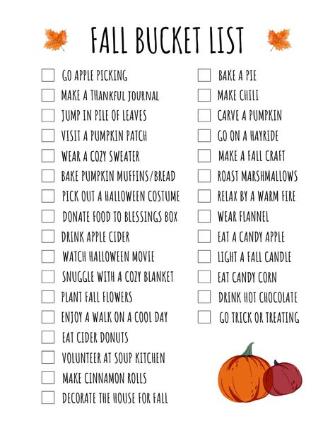 Enjoy this Fall Bucket List printable that has so many fun ideas for different things to do in the fall time with your children, family, friends, or loved ones. All you have to do is download, save, and print! Or go to my personal website, justlivecause.com and download for free!  *THIS IS AN INSTANT DOWNLOAD that is available in your Etsy Purchases after payment is complete. **All items are digital only, there is no physical shipping involved. Copyright of JLC - No part of any content or templa Halloween Things To Do, Fall Bucket List Printable, Bucket List Printable, Fall Family Fun, Herbst Bucket List, Fall Mood Board, Fun Fall Activities, Fall Bucket List, List Printable