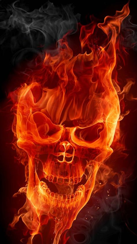 Download Flaming Skull wallpaper by ademoss80 - 41 - Free on ZEDGE™ now. Browse millions of popular 3d Wallpapers and Ringtones on Zedge and personalize your phone to suit you. Browse our content now and free your phone Skull Wallpaper Iphone, Fire Skull, Flaming Skull, Skull Fire, Skull Pictures, Skulls Drawing, Skull Artwork, Red Skull, Fire Art