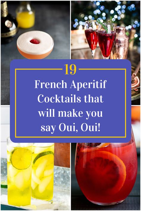 Collage of 4 french aperitif cocktails. French Aperitif, Aperitif Cocktails, Absinthe Cocktail, French Cocktails, Spritz Recipe, Cocktail Names, Dinner In Paris, Wine Flavors, Champs Élysées