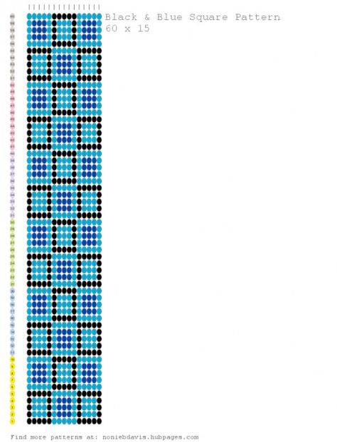 These geometric square patterns are used for bead weaving with seed beads.  They can be used as either a loom pattern or square stitch pattern. Bead Loom Patterns Beginner, Free Bead Loom Patterns, Free Loom Beading Patterns, Loom Tutorials, Seed Bead Bracelets Tutorials, Bead Looming, Making Jewelry For Beginners, Beading Loom, Seed Bead Jewelry Patterns