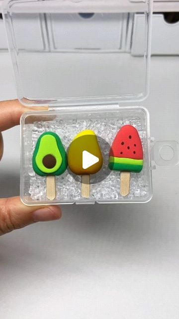 Clay Art For Kids on Instagram: "Clay Fruit Ice Cream Tutorial The weather is too hot. Let’s make some clay ice cream for the children to play. #clayart #clay #handmade #art #polymerclay #clayartist #sculpture #ceramics #pottery #claysculpture" Ice Cream Tutorial, Clay Ice Cream, Clay Art For Kids, Clay Fruit, Fruit Ice Cream, Fruit Ice, Cute Clay, Ceramics Pottery, Food Crafts