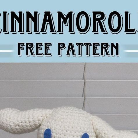 Cinnamon Roll Crochet Pattern Sanrio, Cinamoroll Crochet Pattern Free, Cinamoroll Crochet Pattern, Cinnamoroll Crochet Pattern Free, Crochet Cinnamoroll Free Pattern, Sanrio Crochet Pattern, Cinnamoroll Crochet Pattern, Crochet Cinnamoroll, Cinnamoroll Pattern