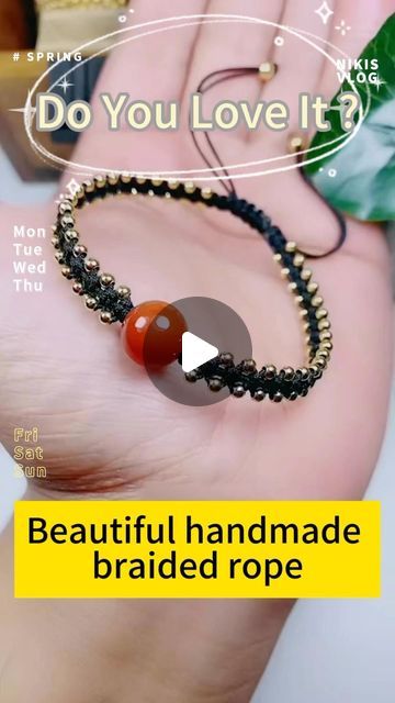 btyhjewelry on Instagram: "Make a beautiful handmade braided rope bracelet #fyp #foryou #handmade #tutorial #bracelet" Rope Bracelets Tutorial, Handmade Tutorial, Braided Rope Bracelet, Bracelets Tutorial, Rope Bracelets, Jewelry Knots, Braided Rope, February 22, Macrame Jewelry