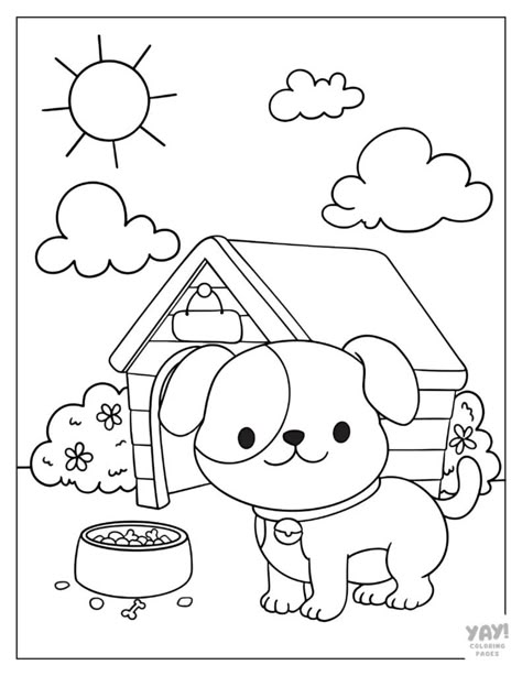 Dog Coloring Pages (Free Printables) Dog Coloring Sheet, Pre K Coloring Pages, Colouring In Pages For Kids, Dog For Coloring, Puppy Coloring Pages Free Printable, Dog Colouring, Dogs Coloring Pages, Kids Colouring Printables, Animals Coloring Pages