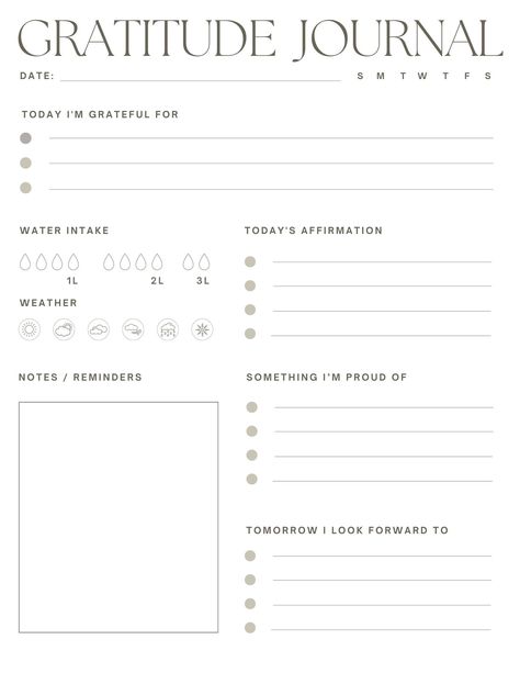 Quick and Easy way to get digital prints straight to your computer! 5 Minutes Journal, Gratitude Journal Printable, Note Reminder, Daily Gratitude, Journal Template, Daily Planner Template, Daily Journal, Digital Journal, Good Notes