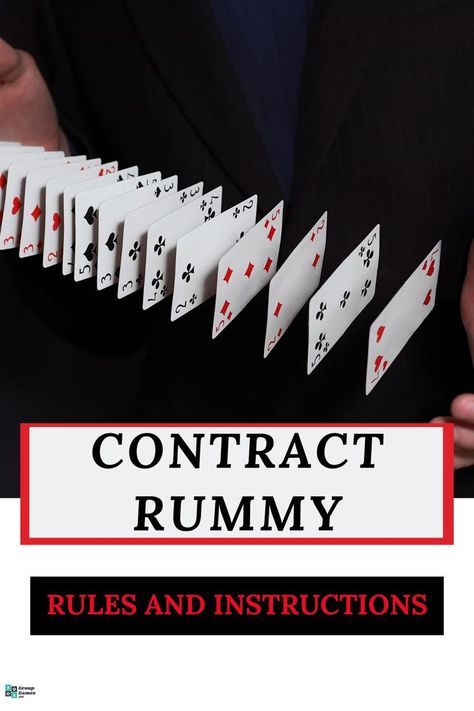 Contract Rummy (Rules and Instructions) Indoor Game Ideas, 2 Player Card Games, Easy Card Games, Card Games For Two, Rummy Rules, How To Play Rummy, Indoor Games For Adults, Family Games Indoor, Rummy Card Game