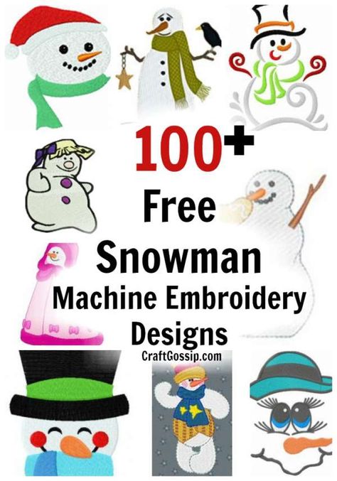 100 Free Christmas Snowman Machine Embroidery Designs Free Embroidery Designs Pes, Embroidering Machine, Free Embroidery Patterns Machine, Machine Embroidery Christmas, Machine Embroidery Designs Projects, Free Machine Embroidery Designs Patterns, Machine Embroidery Tutorials, Brother Embroidery Machine, Christmas Embroidery Patterns