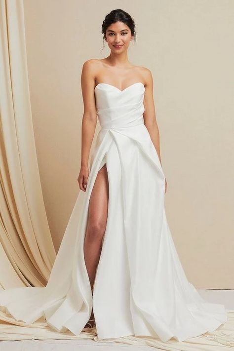 AG Studio > Wedding Dresses > #MFW2108 − LAShowroom.com Strapless Beach Wedding Dress, Strapless Satin Wedding Dress, Sweetheart Ballgown, Broadway Dress, Wedding Dress Strapless, Special Ocassion Dresses, Miranda Dress, Lace Up Back Dress, Strapless Wedding Gown