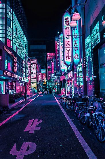 The candy neon streets of Tokyo, work as portals to another world, a more futuristic world, than ours. Would you dare to step in? • Also buy this artwork on wall prints, apparel, stickers, and more. Neon Wonderland, Asian City, Ville Cyberpunk, Wallpaper Seni, Peisaj Urban, Fotografi Kota, New Retro Wave, Cyberpunk Aesthetic, Cyberpunk City