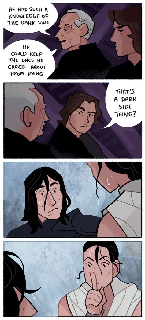 Star Wars Funny, Star Wars Dark Side, Reylo Fanart, Vis Dev, Dark Side Star Wars, Star Wars Love, Rey Star Wars, Between Friends, Star Wars Comics