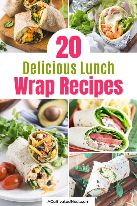 Lunch Wrap Recipes, Wrap Recipes For Lunch, Lunch Recipe Ideas, Lunch Wrap, Quick Lunch Recipes, Chicken Wrap Recipes, Lunch Wraps, Homemade Lunch, Food Advice