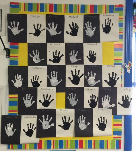 Opposites hand prints preschool Pre K Opposite Activities, Light And Dark Preschool Theme, Opposites Kindergarten Activities, Opposite Art Preschool, Opposites Lesson Plans Preschool, Opposites Art Preschool, Opposite Preschool Crafts, Preschool Opposites Theme, Opposite Art For Toddlers