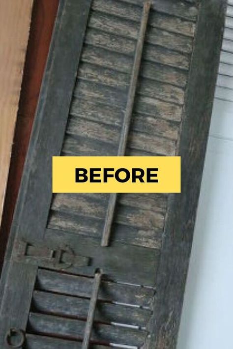 Old Wood Shutters Diy Projects, Antique Shutters Repurposed, Things To Do With Old Doors, Decorating With Old Shutters, Old Shutters Decor, Shutters Inside, Shutters Diy, Shutters Repurposed Decor, Repurposed Home Decor