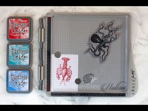 10 Tips for Using the Stamp Platform by Tim Holtz | Alexandra Stapleton-Smith - YouTube Tim Holtz Tutorials, Scrapbook Tools, Stamping Platform, Tim Holtz Tags, Tim Holtz Dies, Clear Acrylic Stamps, Scrapbook Videos, Stamp Tutorial, Crafting Tools