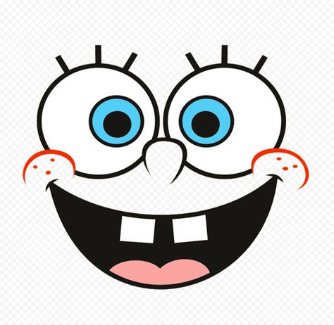 Spongebob Face Printable, Spongebob Eyes, Spongebob Clipart, Pearl Spongebob, Happy Face Illustration, Funny Spongebob Faces, Clothe Designs, Spongebob Happy, Spongebob Face