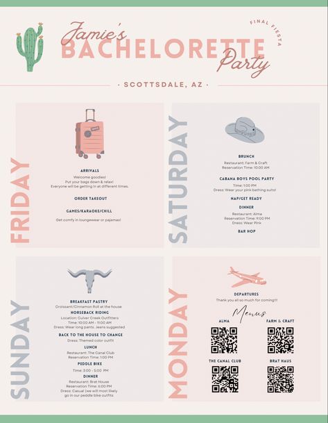 Athletic Bachelorette Party, 3 Day Bachelorette Weekend, Bachlorette Party Destination, Bachelorette Trip Checklist, Nontraditional Bachelorette Party Ideas, Bacherlotte Trip Ideas, Bachelorette Event Ideas, Things To Do Bachelorette Party, Planning Bachelorette Party Checklist