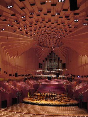 Sydney Opera House - Sydney, Australia by  Jørn Utzon Sydney Opera House Interior, Architectural Abstraction, Opera House Architecture, Theatre Hall, Theatrical Scenery, Jorn Utzon, Theater Architecture, Theatre Interior, University Architecture