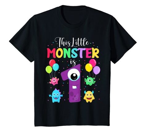 PRICES MAY VARY. Solid colors: 100% Cotton; Heather Grey: 90% Cotton, 10% Polyester; All Other Heathers: 50% Cotton, 50% Polyester Imported Pull On closure Machine Wash Are you looking for a cute 1st birthday shirt for your son or daughter? Then this hilarious monster 1st birthday design is made for you. Great 1 year old gift for kids toddlers who love cartoons, monsters, stories, reading, and have a great imagination Funny 1 year old monster bday party decorations gift for brother, sister, neph Bday Party Decorations, 1st Birthday Outfit Boy, Kid Birthday Outfits, Love Cartoons, Monster 1st Birthdays, 1st Birthday Outfit, 1st Birthday Shirts, 1st Birthday Outfits, Gift For Brother