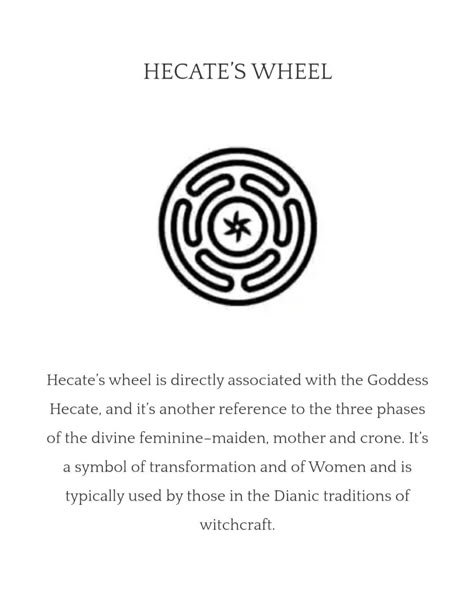 Hecate Goddess Sigil, Hecate Sleeve Tattoo, Hecate Wheel Meaning, Hecate's Wheel Tattoo, Wheel Of Hecate, Hecates Wheel Tattoo, Hekate Tattoo Ideas, Pluto In Astrology, Hecate Goddess Tattoo Symbol