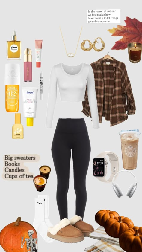 fall outfit 🧡🍂🍁 q- when do you decorate for fall/halloween? #fall #shufflefyp #inspo #skincare #outfit #preppy #outfitinspo #nature #beauty Fall Outfit Inspo Shuffles, October Casual Outfits, Outfit Ideas For School Pictures, Cute Outfits For When Its Cold, Cute Outfits To Wear To A Birthday Party, Cute Fall Outfits For School Casual, Cute Fits To Wear To School, Mall Outfit Ideas Summer Casual, Cute Fall Outfits Preppy