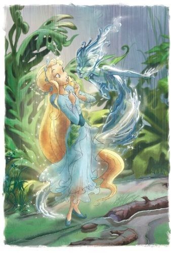 Water Sprite, Disney Fairies Pixie Hollow, Hollow Book, Water Fairy, Mermaid Lagoon, Pixie Hollow, Disney Fairies, Rain Clouds, Old Disney