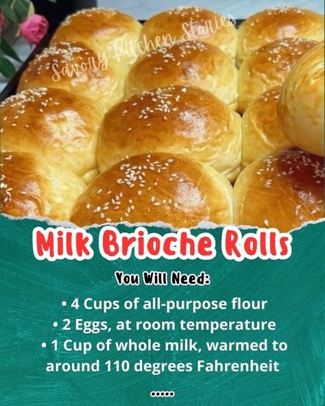 Soft And Fluffy Milk Brioche Rolls, Milk Brioche – Best Fluffy Like Cloud And Super Soft, Milk Brioche Rolls Recipe, Brioche Rolls Recipe, Milk Brioche Recipe, Milk Brioche Rolls, School Yeast Rolls Recipe, Milk Brioche, Honey Bread Recipe