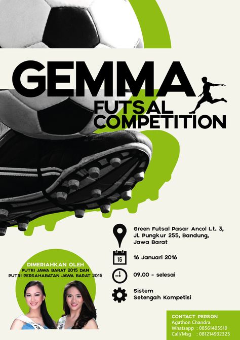 Gemma Futsal Sport Competition 2015 Poster Design Futsal Tournament Poster, Poster Futsal, Soccer Branding, Event Poster Design Inspiration, Free Psd Poster, Webinar Design, Diploma Design, Soccer Tournament, Sports Meet