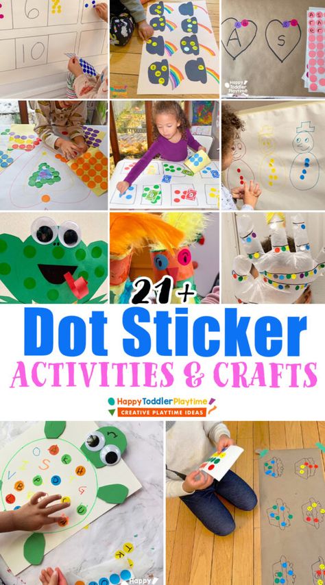 21 Awesome Dot Sticker Activities and Crafts for Kids Polka Dot Crafts For Kids, Circle Dot Sticker Activities, Activities With Dot Stickers, Color Dot Sticker Activities, Toddler Dot Sticker Activities, Dot Stickers Activities, Preschool Sticker Activities, Sticker Dot Activities, Dot Sticker Activities Preschool